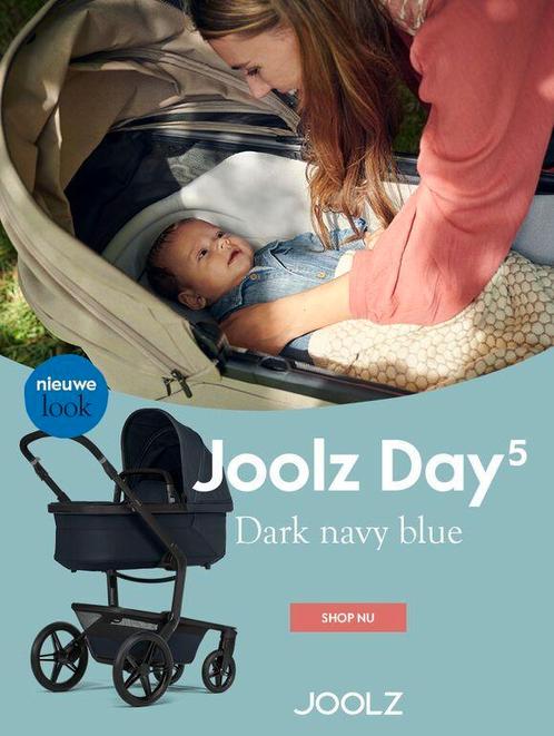 Showmodel Joolz Day 5 Navy Blue € 999,=, Kinderen en Baby's, Kinderwagens en Combinaties, Met reiswieg, Verstelbare duwstang, Nieuw