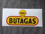 Shell - Butagas Shell OIL Öl gas station enamel sign