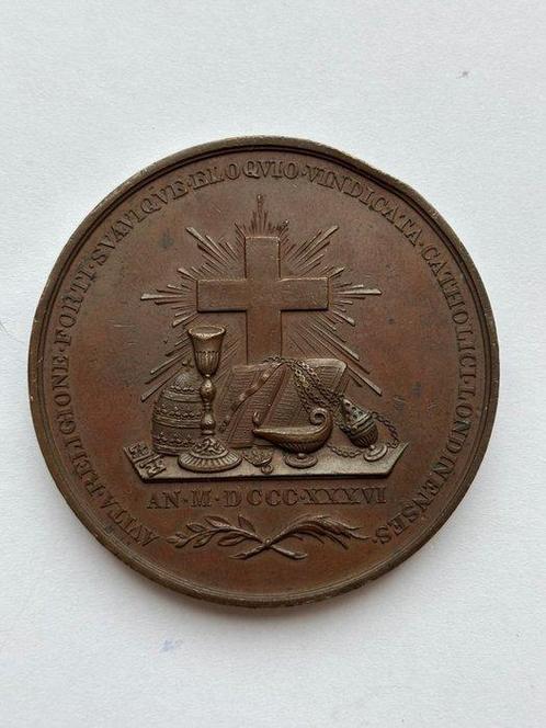 Verenigd Koninkrijk. Medal 1836. Nicholas Wiseman. By Scipio, Postzegels en Munten, Munten en Bankbiljetten | Toebehoren