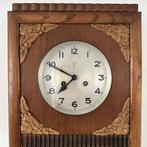 Wandklok - Art Deco - Eik - 1930-1940, Antiek en Kunst, Antiek | Klokken