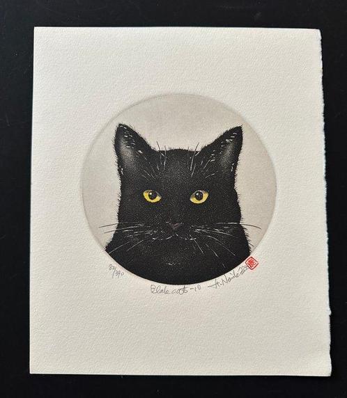 Cats Series:  Kuroneko 10 (Black Cat 10) - Limited, Antiek en Kunst, Antiek | Overige Antiek
