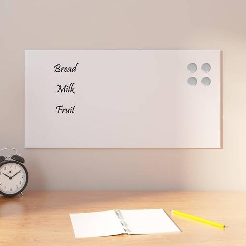 Magneetbord 60x30 Wit | Retourdeal | Thuiswerkers, OP=OP, Huis en Inrichting, Woonaccessoires | Memoborden, Nieuw, Magneetbord