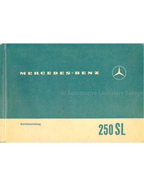 1967 MERCEDES BENZ 250 SL INSTRUCTIEBOEKJE DUITS, Auto diversen, Handleidingen en Instructieboekjes