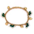 Armband Geel goud Jade, Sieraden, Tassen en Uiterlijk, Antieke sieraden