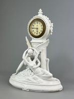 Figurale pendule - Junghans - - Biscuit porselein -, Antiek en Kunst, Antiek | Klokken