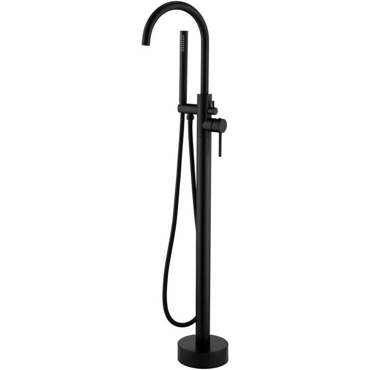 Vrijstaande Badkraan - Leoni - 110.9cm - Handdoucheset - RVS, Doe-het-zelf en Verbouw, Sanitair, Nieuw, Ophalen of Verzenden