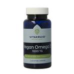 Vitakruid Vegan omega 3 1000 triglyceriden 300 DHA 100 EPA, Verzenden, Nieuw