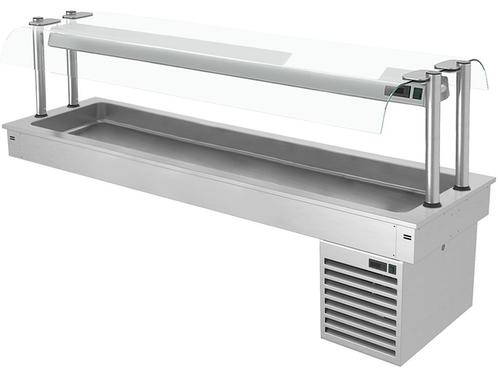 GGM Gastro | Inbouw koelbak 2,1m - +2 tot +8 °C - 6x GN 1/1, Zakelijke goederen, Horeca | Meubilair en Inrichting, Verzenden