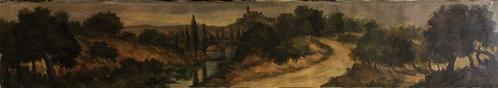 École Européene (XIX-XX) - Paesaggio Toscano, Antiek en Kunst, Kunst | Schilderijen | Klassiek