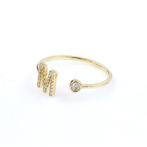 Zonder Minimumprijs - Ring - 14 karaat Geel goud - 0.16ct., Sieraden, Tassen en Uiterlijk, Ringen, Nieuw