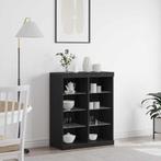 vidaXL Sideboard met LED-verlichting Zwart Eiken 41x37x100, Huis en Inrichting, Kasten | Buffetkasten, Minder dan 50 cm, Verzenden