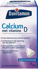 DAVITAMON CALCIUM MET VITAMINE D PEPERMUNTSMAAK KAUWTABLET.., Verzenden, Nieuw