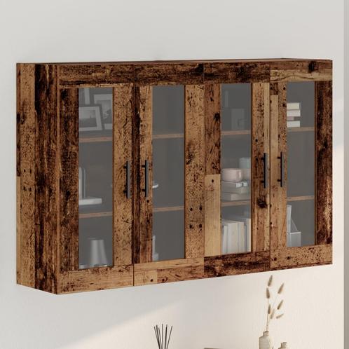 vidaXL Wandkasten 2 stuks - Oude Hout 69,5x34x90 cm -, Huis en Inrichting, Kasten | Buffetkasten, Nieuw, 50 tot 100 cm, Overige houtsoorten