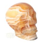 Oranje Calciet schedel 1043 gram, Nieuw, Verzenden