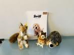 Steiff - Pluche dier Le Hibou, lécureuil et le Hérisson +