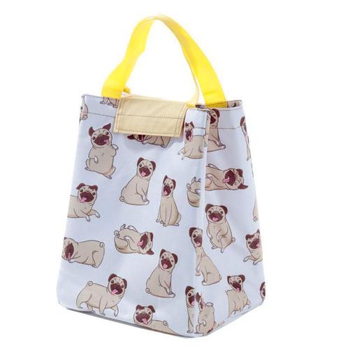 Koeltas Mopps mopshonden Flap over - Wit - 27x20x16cm NIEUW, Sieraden, Tassen en Uiterlijk, Tassen | Schooltassen, Nieuw, Ophalen of Verzenden
