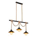 Hanglamp DIANA 22.0 cm 3-lichts Zwart, Ophalen of Verzenden, Nieuw, Metaal, 75 cm of meer