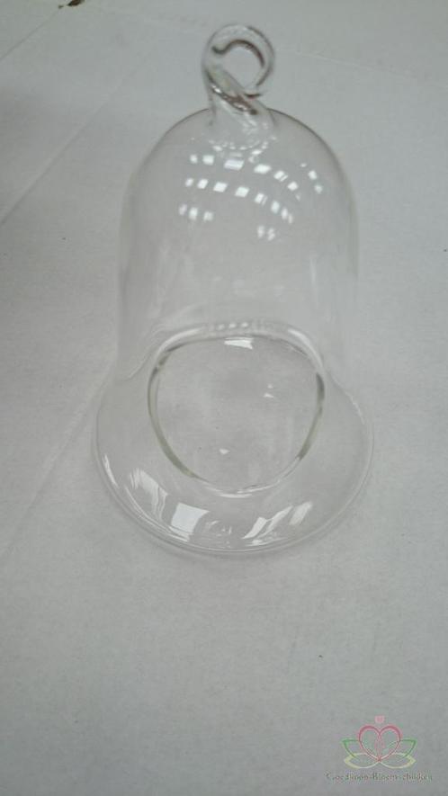Glas bel voor waxinelichtje of bloemen 18 cm hoog / ds 6st, Hobby en Vrije tijd, Knutselen, Nieuw, Ophalen of Verzenden
