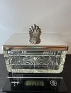 Mills - Sieradendoos - Verzilverd messing - kristal, Antiek en Kunst