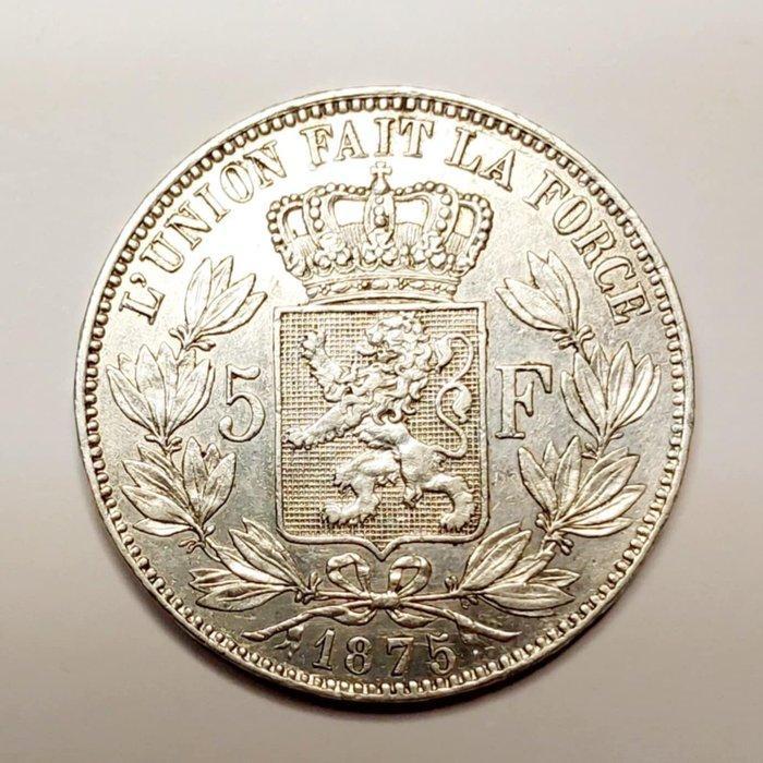 België. Leopold II. 5 Francs 1875 (Zonder Minimumprijs), Postzegels en Munten, Munten | Nederland