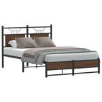 vidaXL Bedframe zonder matras bewerkt hout bruin eikenkleur, Bruin, Verzenden, Nieuw, 190 cm of minder