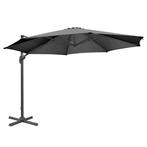 Vrijdragende Parasol | VENICE | Zwart | UV-/Vlambestendig |, Verzenden, Nieuw in verpakking