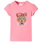 vidaXL Kindershirt 116 neonroze, Verzenden, Nieuw
