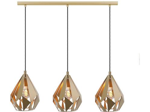 EGLO Carlton Hanglamp - E27 - 80,5 cm - Goud - Staal, Huis en Inrichting, Woonaccessoires | Overige, Zo goed als nieuw, Verzenden