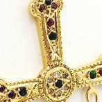 Ketting met hanger - 18 karaat Geel goud - 0.06ct. tw.