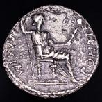 Romeinse Rijk. Tiberius (14-37 n.Chr.). Denarius Lugdunum