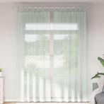 vidaXL Gordijnen voile met lussen 2 st 140x260 cm lichtgrijs, Verzenden, Nieuw, Grijs