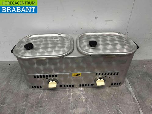 RVS Junger Dubbele Worstenwarmer Worstwarmer PROPAAN gas, Zakelijke goederen, Horeca | Keukenapparatuur, Nieuw zonder verpakking