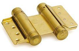 Bommer scharnier Dubbelwerkend 100 mm Vermessingd, Doe-het-zelf en Verbouw, Hang- en Sluitwerk, Nieuw, Ophalen of Verzenden