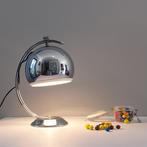 Tafellamp - Space Age Eyeball - Verchroomd metaal - H. 33 cm