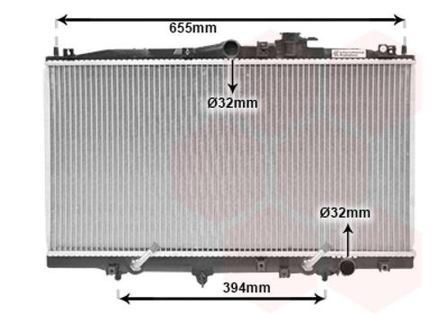 RADIATOR VOOR HONDA ACCORD CC/CD/CE/CF EU 1995-1998, Auto-onderdelen, Airco en Verwarming, Nieuw, Ophalen of Verzenden