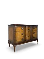 Ladekast - Walnoot, Messing