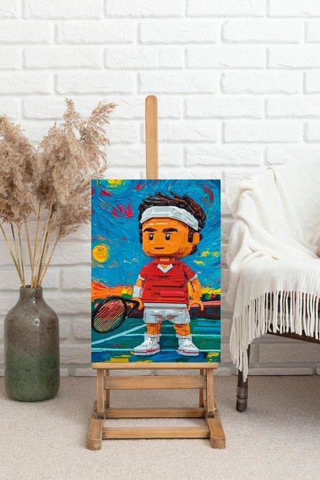 SDIMART - Roger Federer Lego Art in Van Gogh Universe, Kinderen en Baby's, Speelgoed | Duplo en Lego