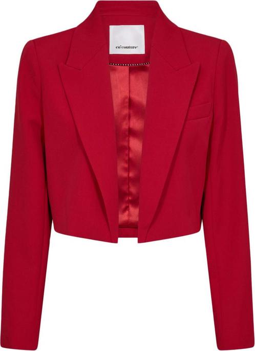-10% CoCouture  CoCouture Cadeaucc crop blazer flame  maat, Kleding | Dames, Jasjes, Kostuums en Pakken, Rood, Nieuw, Verzenden