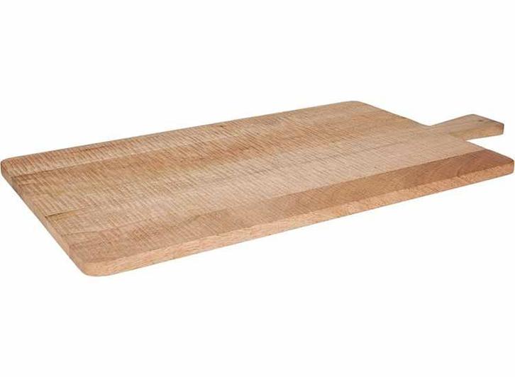 JENS Living Serveerplank Mangohout - 66x33 cm - Naturel, Huis en Inrichting, Woonaccessoires | Overige, Nieuw, Verzenden