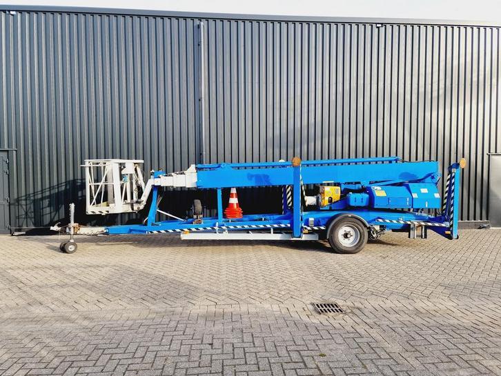 1998 Aanhangwagen hoogwerker Denk lift DL28   28m werkhoogte, Zakelijke goederen, Machines en Bouw | Liften, Steigers en Ladders