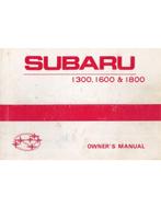 1979 SUBARU 1300 | 1600 | 1800 SERIES INSTRUCTIEBOEKJE, Auto diversen, Handleidingen en Instructieboekjes
