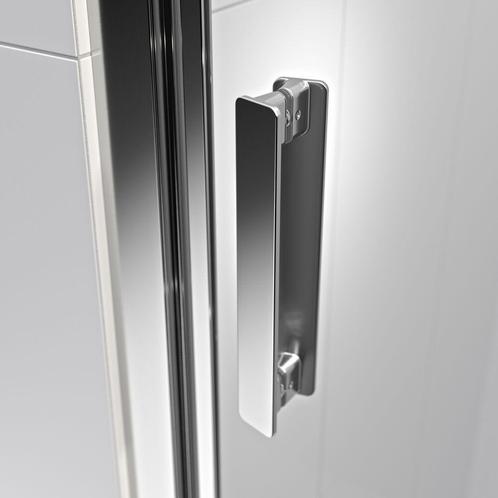 Tweedelige hoekinstap met helder veiligheidsglas en, Doe-het-zelf en Verbouw, Sanitair, Douche, Nieuw, Ophalen of Verzenden