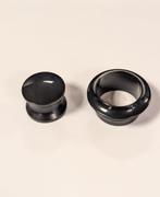 Knop+Ring Pushlock Zwart 2st., Nieuw