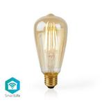 Nedis Wi-Fi Smart LED Filament Lamp | E27 | ST64 | 5 W |, Ophalen of Verzenden, Nieuw