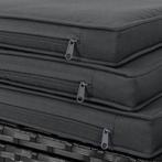 2dekans | Polyrotan eetset - Baracoa XL - 11-delig - Zwart, Ophalen of Verzenden, Zo goed als nieuw