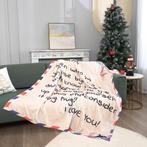 Zachte flanellen deken voor mama – Persoonlijk cadeau –, Verzenden, Nieuw