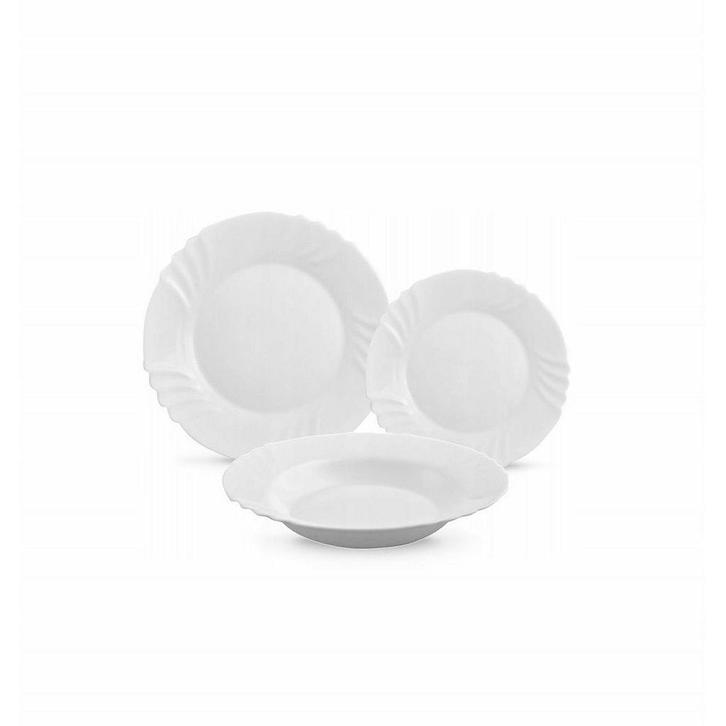 Bormioli Rocco Ebro Serviesset 18-delig – Opaal Glas – Wit –, Huis en Inrichting, Keuken | Servies, Ophalen of Verzenden