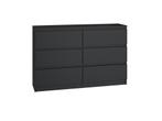 Ladekast  zwart - 120cm (Slaapkamer), Huis en Inrichting, Kasten | Ladekasten, 1 of 2 laden, Verzenden, Nieuw, Overige houtsoorten