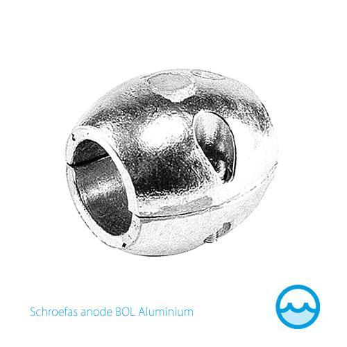 Schroefas anode aluminium bolvormig-Schroefas Anode 40 mm Al, Watersport en Boten, Bootonderdelen, Nieuw, Ophalen of Verzenden