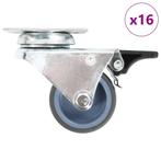 vidaXL 16 st Zwenkwielen dubbel 50 mm, Zakelijke goederen, Verzenden